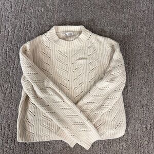 Cozy Cream Cable Knit Sweater